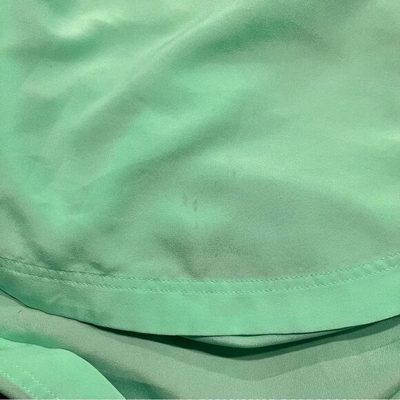 J. Crew Bright Green Drapey Scoopneck Blouse Size 4 - Picture 7 of 7